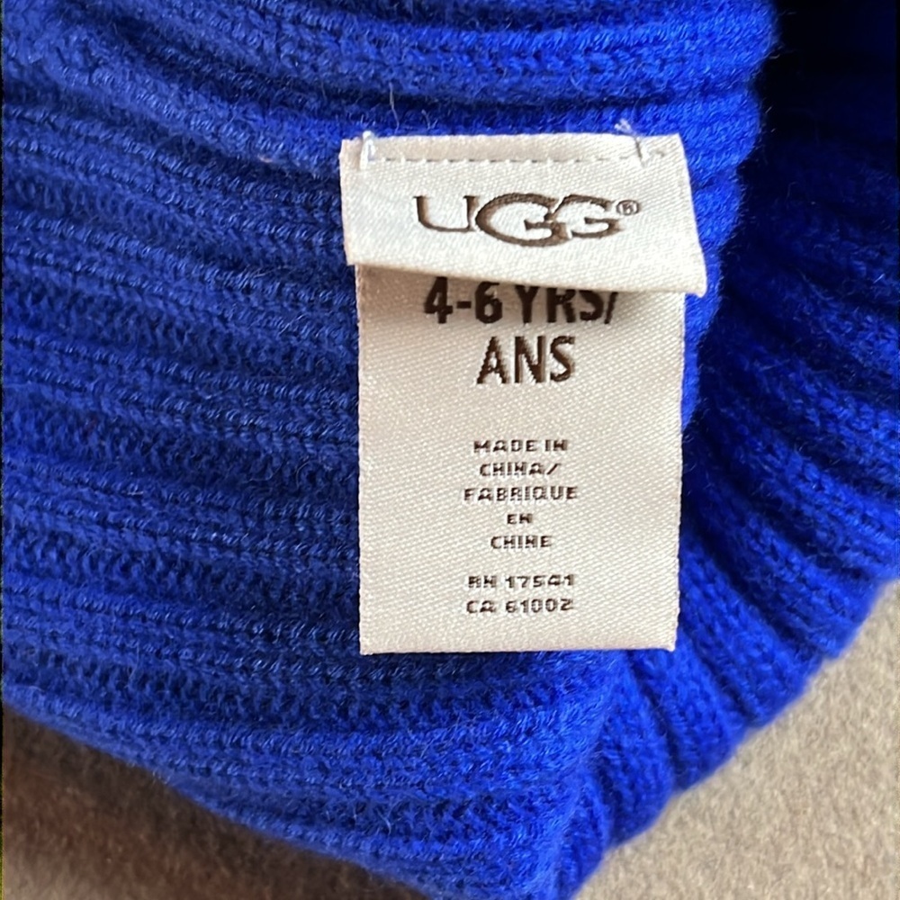Nike and UGG Kids Beanie Set - Black and Blue- Nike Infant - UGG 4-6 years - Picture 4 of 7
